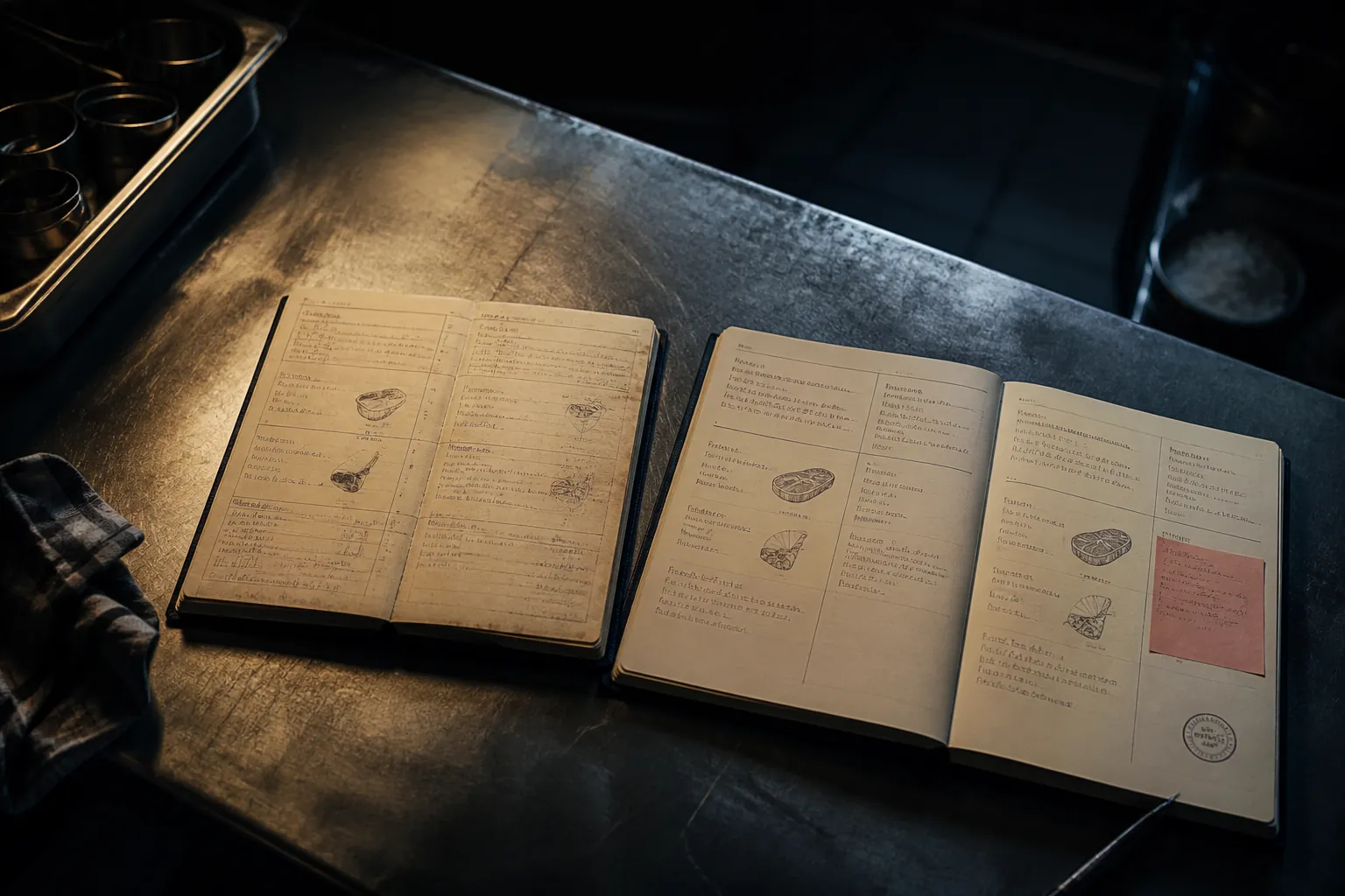 Dos cuadernos V1 y V2 del tomate San Marzano con regla nueva de verificación cruzada